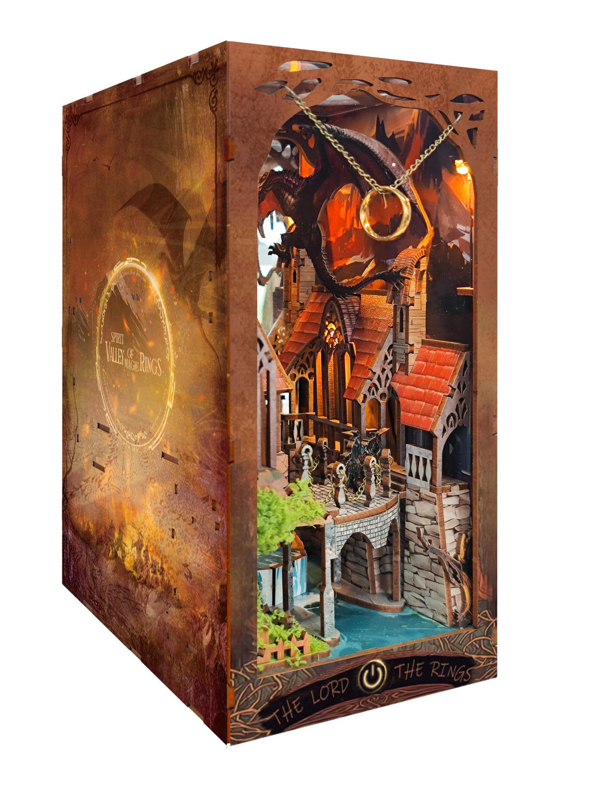 Fantasy Book Nook Kit | DIY LED Miniature Bookshelf Decor
