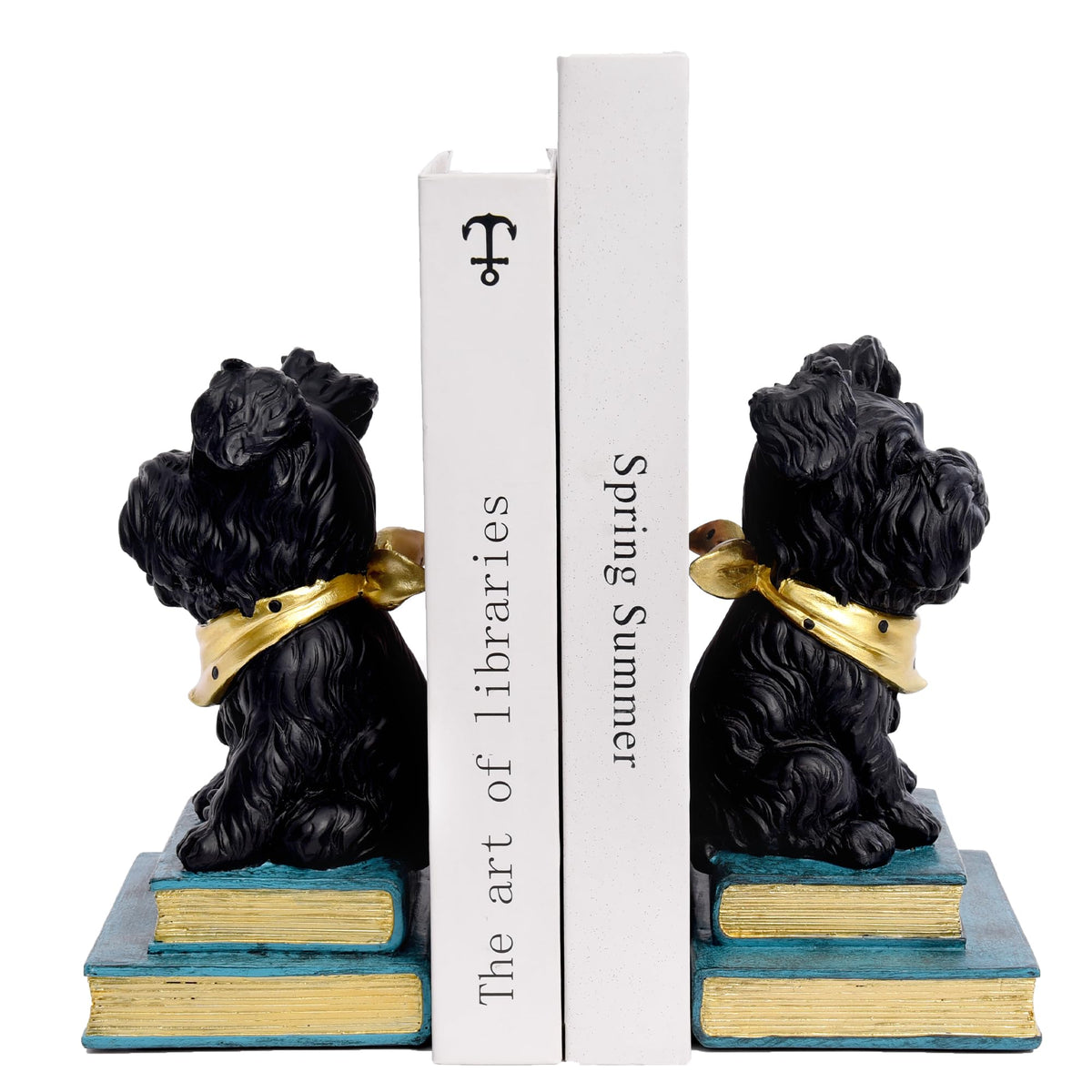Dog Bookends | Cute Decorative Book Ends for Shelves