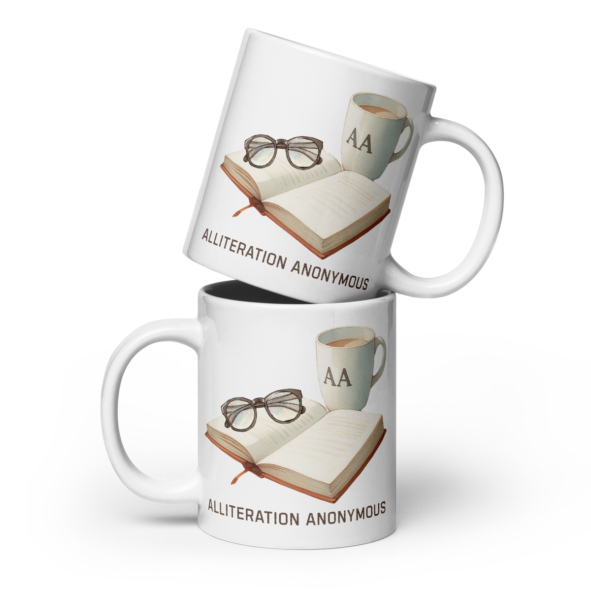 Alliteration Anonymous Bookish Mug | Reader Coffee Mug