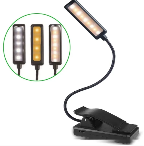Adjustable Book Clip Lamp – LED Reading Light for Books