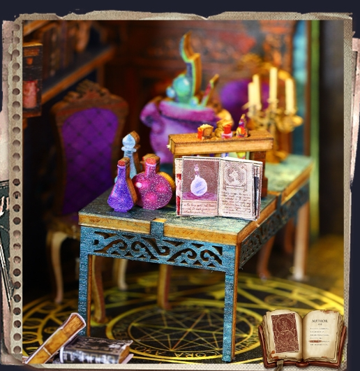 Handmade 3D Cottage Book Stand | Cozy Bookshelf Display