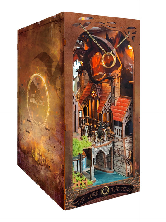 Fantasy Book Nook Kit | DIY LED Miniature Bookshelf Decor