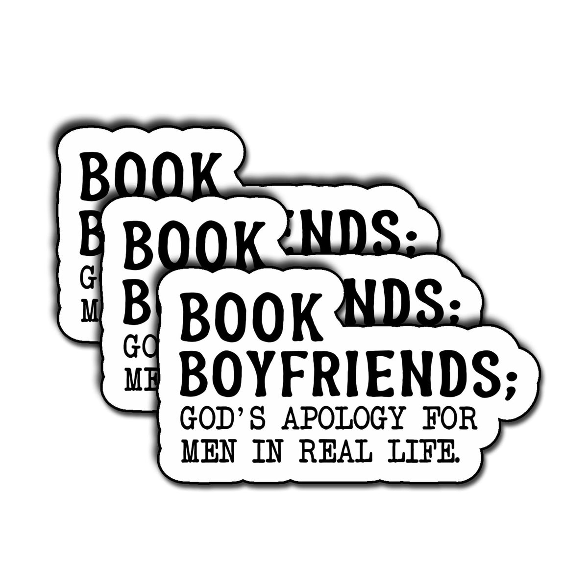 Book Boyfriend Stickers – Funny Book Lover Vinyl Stickers