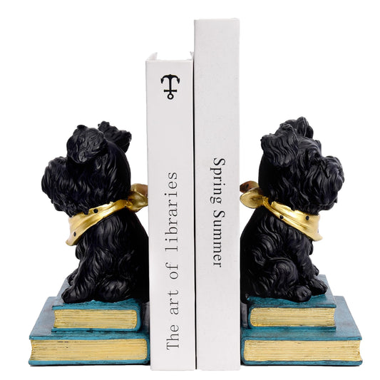Dog Bookends | Cute Decorative Book Ends for Shelves