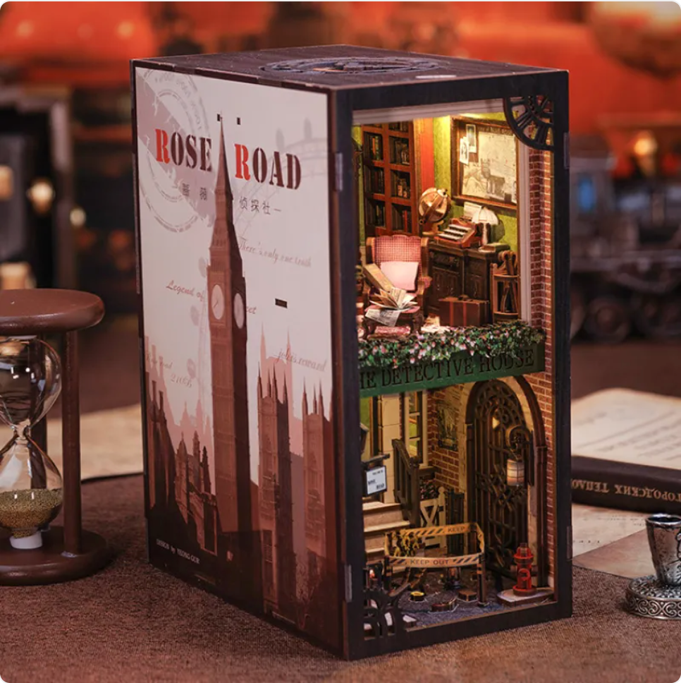 Garden House Book Nook Kit | DIY Miniature Bookshelf Decor