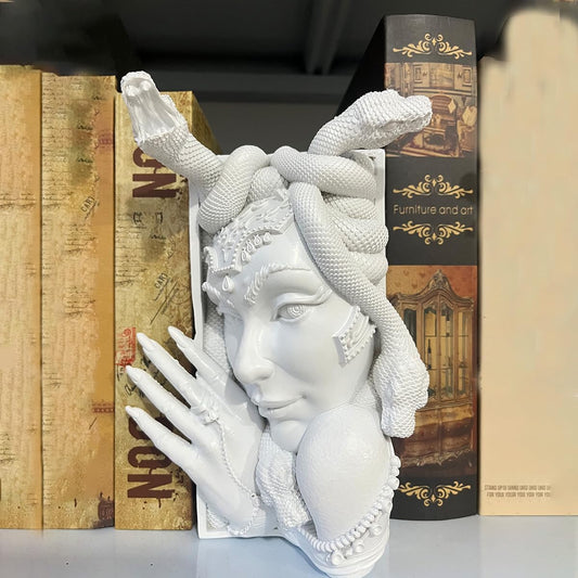 Medusa Bookends | Greek Mythology Decorative Book Ends