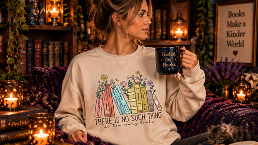 Book Flower Sweater – Floral Book Lover Pullover