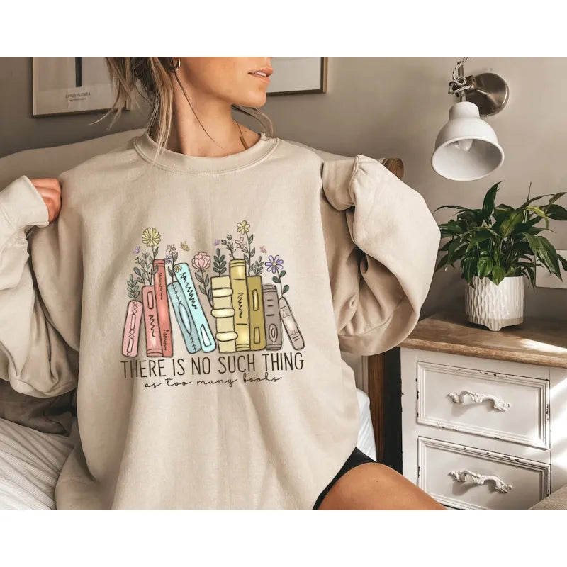 Book Flower Sweater – Floral Book Lover Pullover