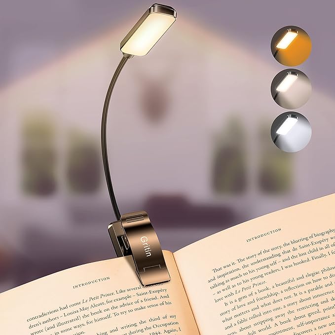Rechargeable LED Book Light | Portable Reading Lamp