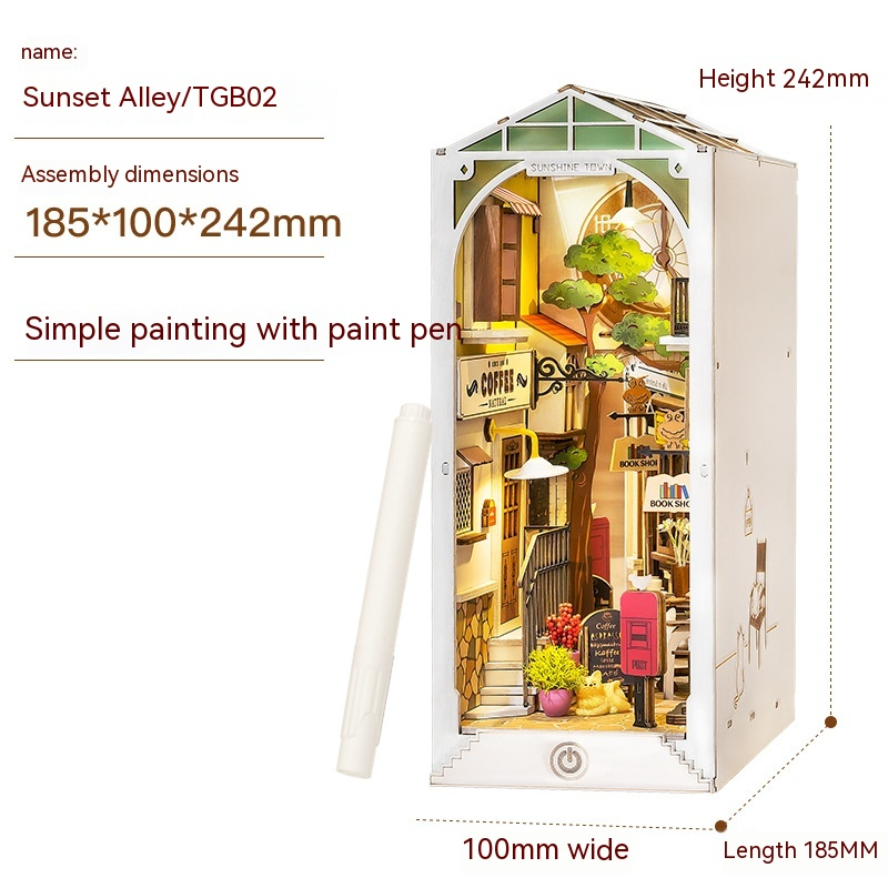 DIY Dollhouse Book Nook | Miniature 3D Bookshelf Project