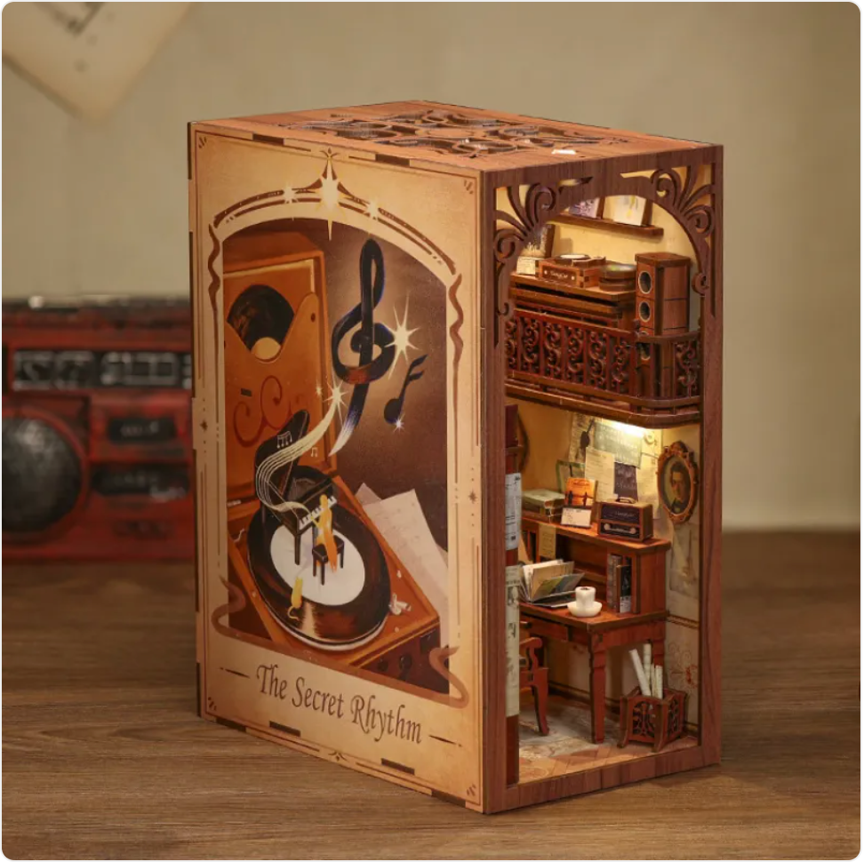 Garden House Book Nook Kit | DIY Miniature Bookshelf Decor