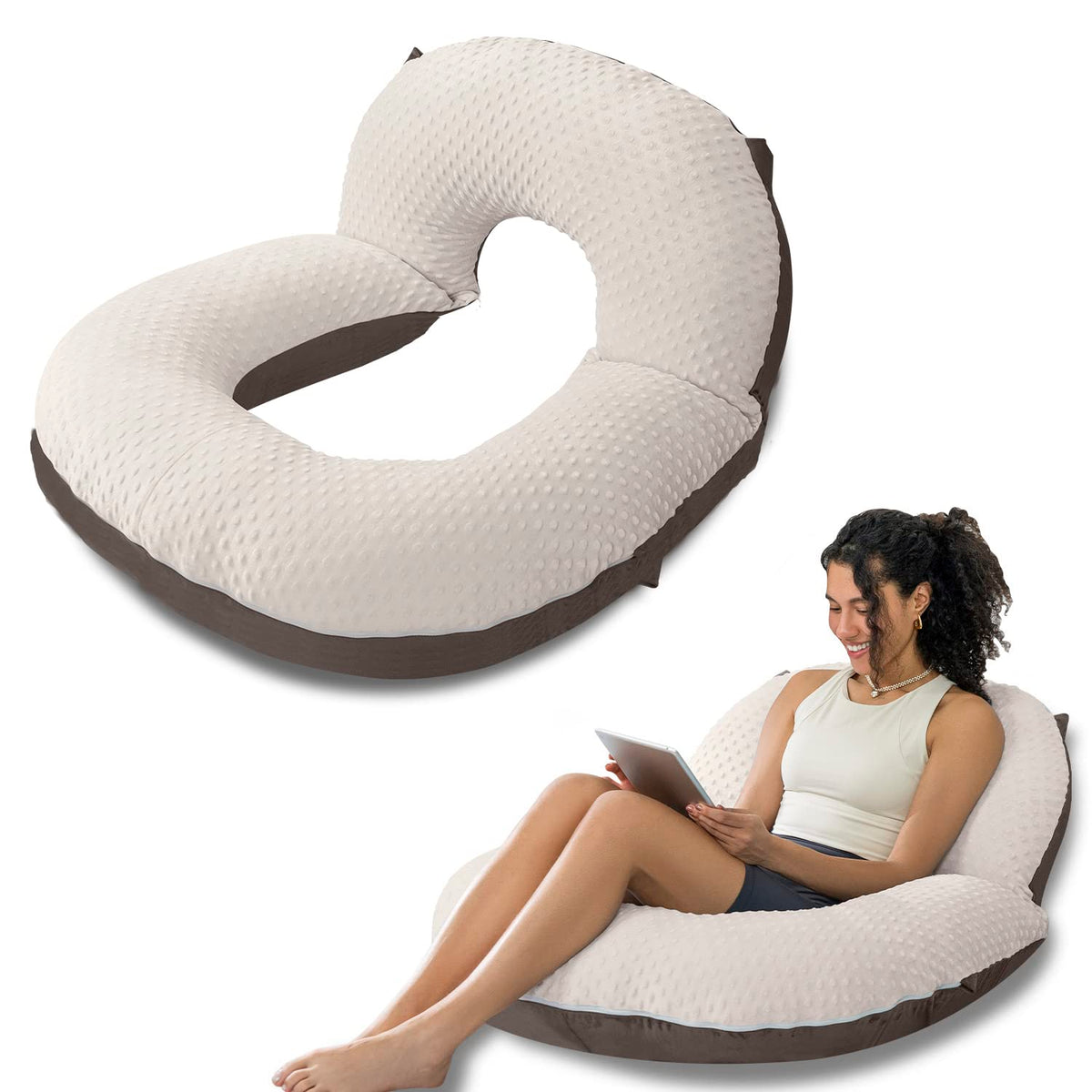 Reading Pillow | Cozy Bed Backrest for Reading