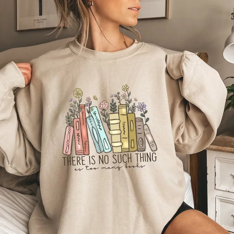 Book Flower Sweater – Floral Book Lover Pullover