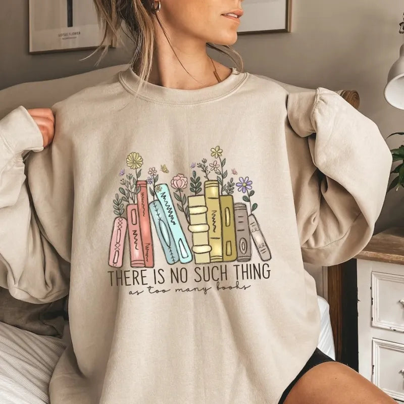 Book Flower Sweater – Floral Book Lover Pullover