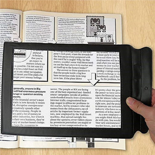 3X A4 Reading Magnifier | Large Page Magnifier for Books