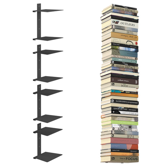 Invisible Floating Bookshelves | Vertical Wall Book Storage