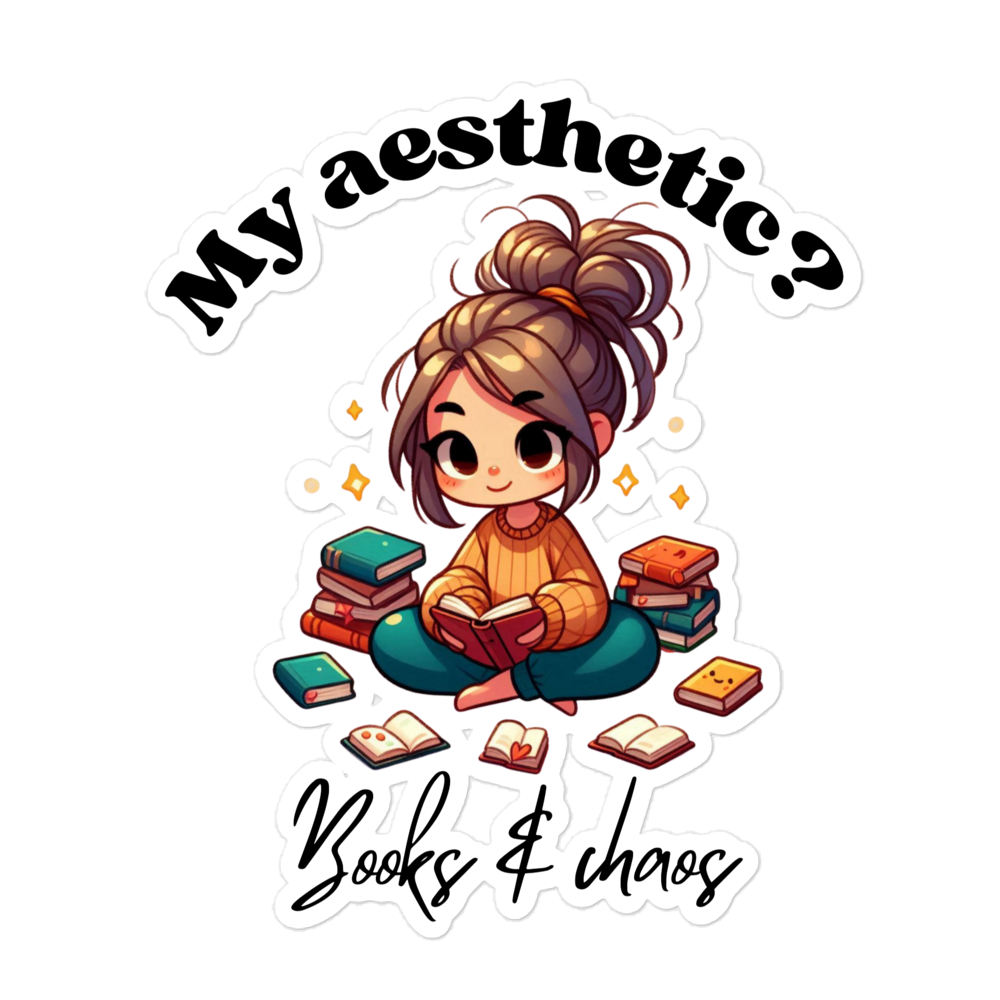 Cozy Book Dragon Reader Sticker | Book Lover Vinyl Sticker