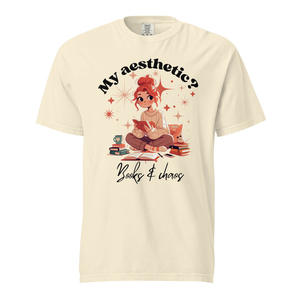 Books & Chaos Bookish T-Shirt | Comfort Colors Tee