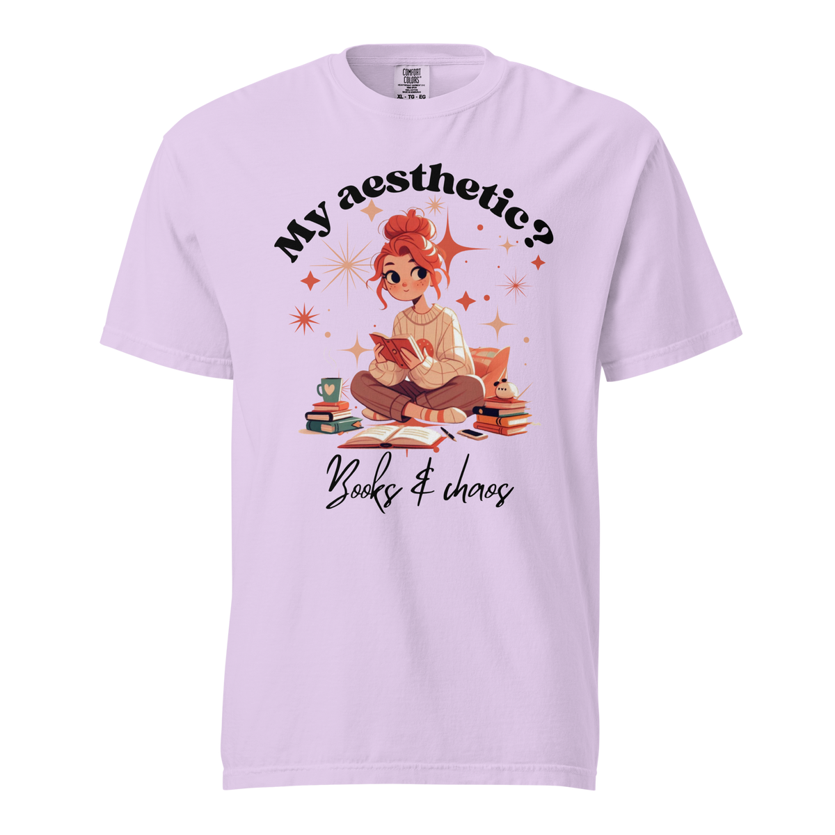 Books & Chaos Bookish T-Shirt | Comfort Colors Tee